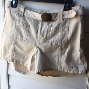 Never worn cream DKNY shorts